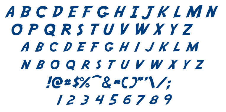 Adventure font
