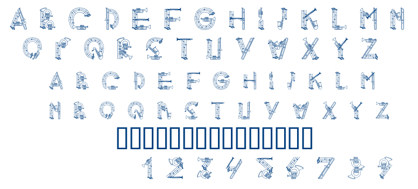 Alpha Music Man font