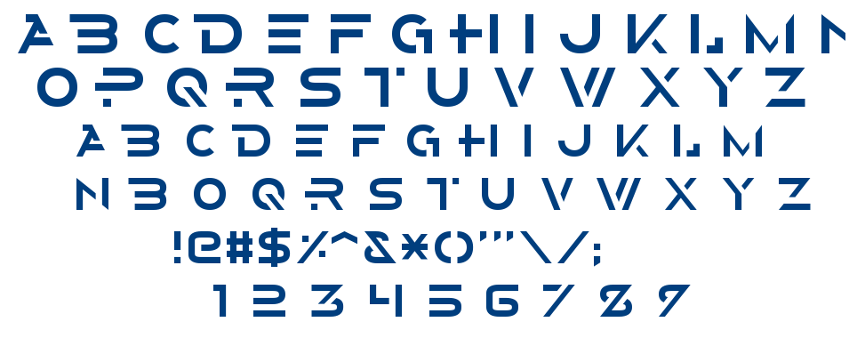 Alternity font