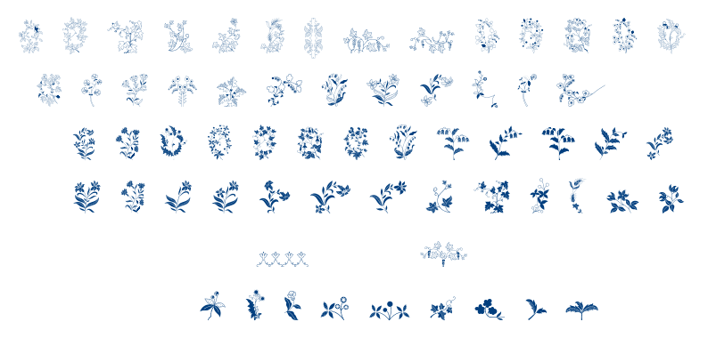 Azalleia Ornaments font