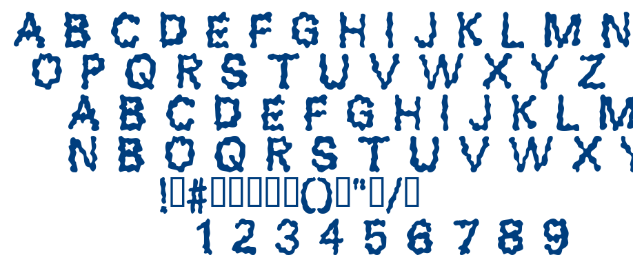 Blobs font