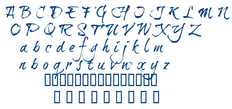 Brushtip Travis font