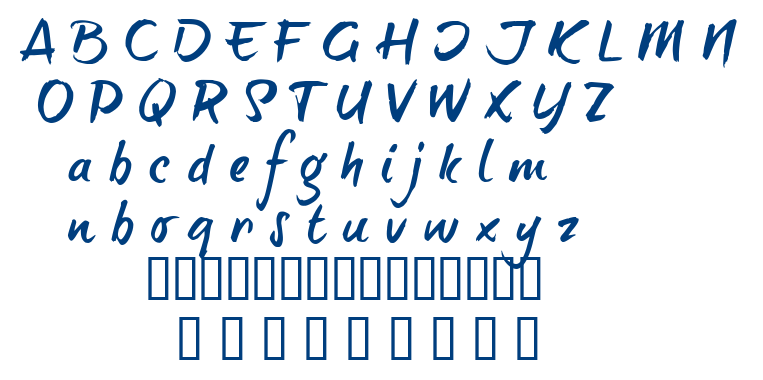 Brush Tip Terrence font