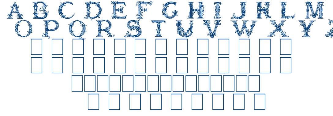 BURGOYNE INITIALS font