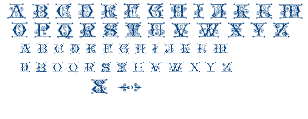 Blavicke Capitals font