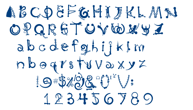Body Piercing & Chains font
