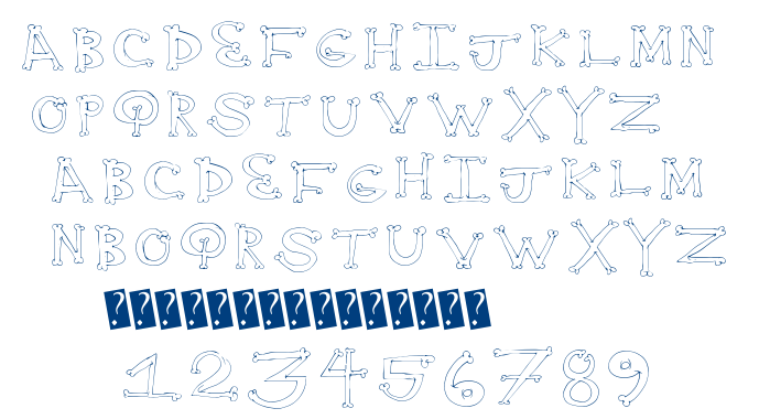 Bone Yard font