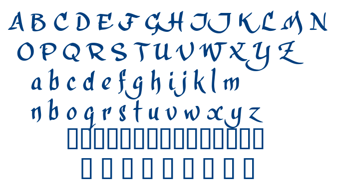 Calligra Phillip font