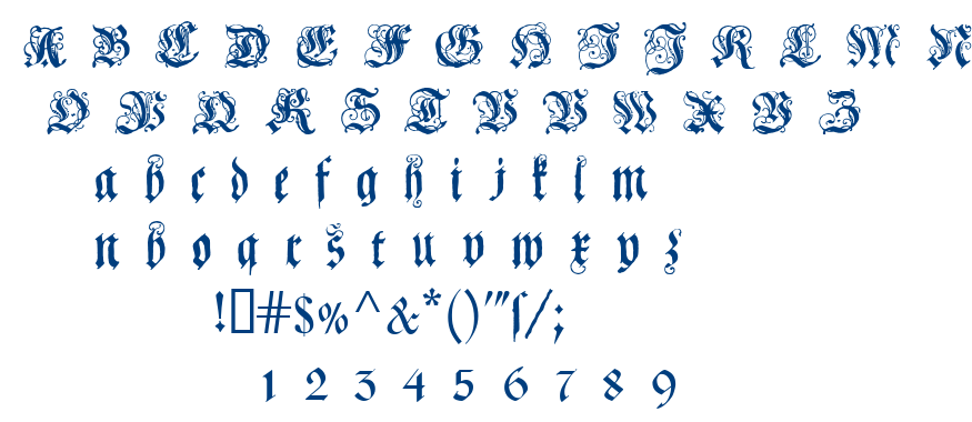 Coelnische Current Fraktur font