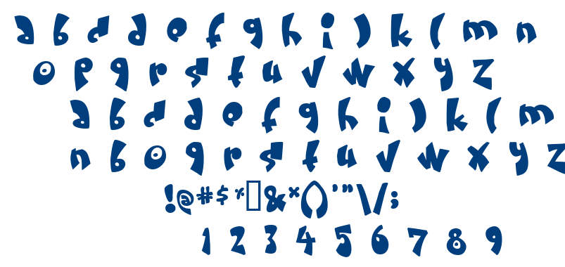 Cream and sugar font