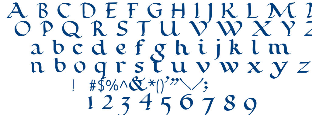 Calligraphy Pen font