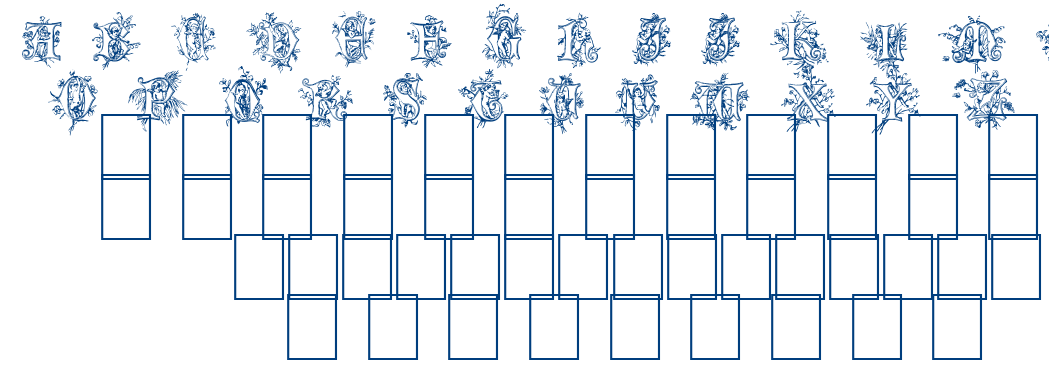 CHERUBIM INITIALS font