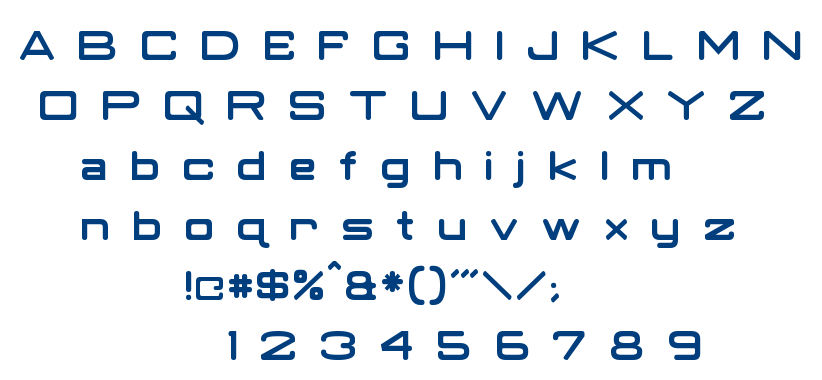 Classic Robot font