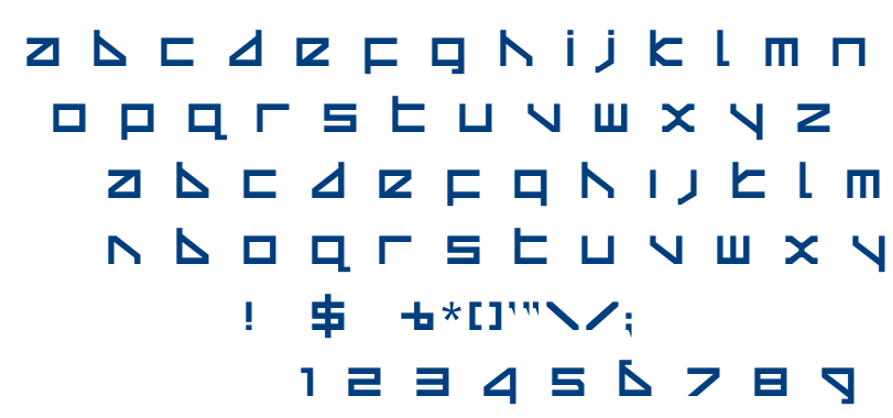 Delta Ray font
