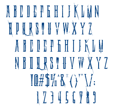 Deadly Black Chain font