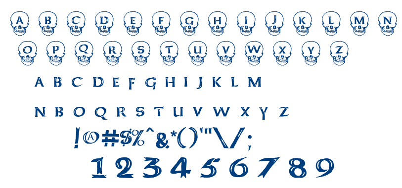 Deathhead KeltCaps font