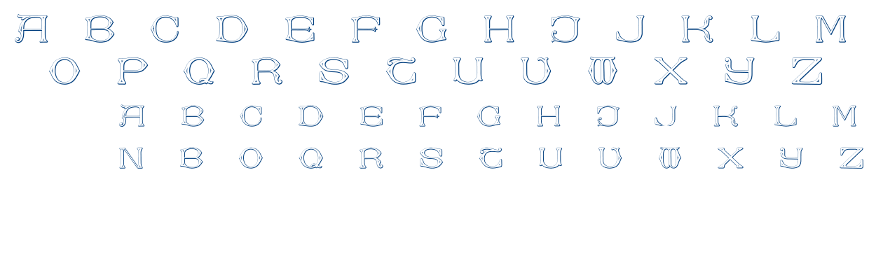 Dolphus-Mieg Alphabet Two font