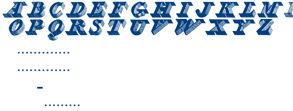 ENGRAVIER INITIALS font