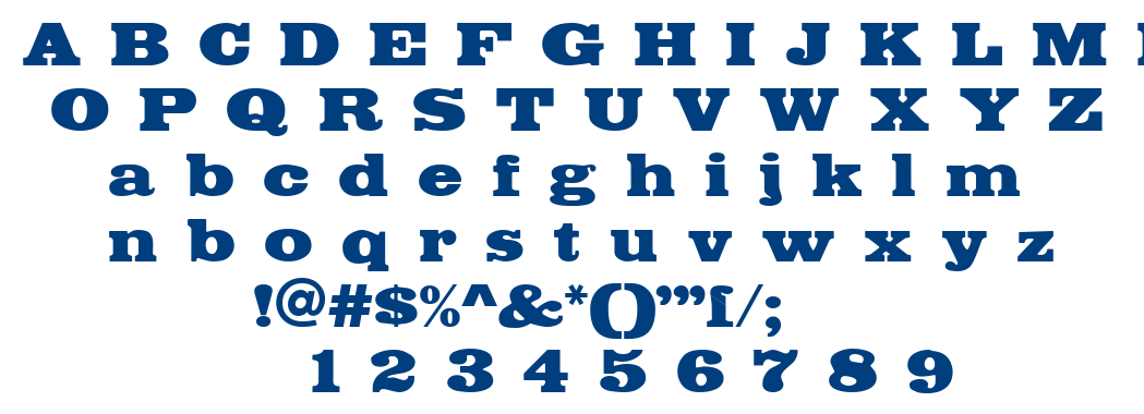Fette Egyptienne font