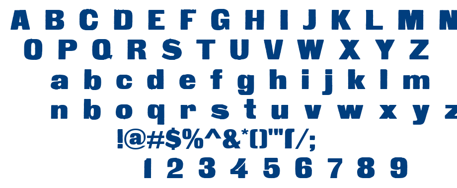 Fette Steinschrift font