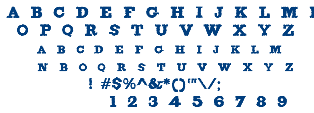 Figgins Brute Trash font