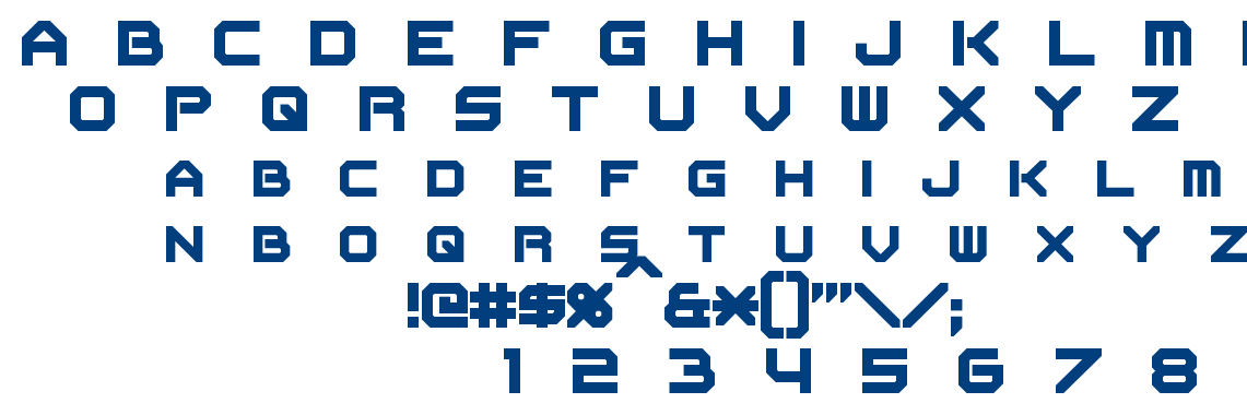Flipbash font