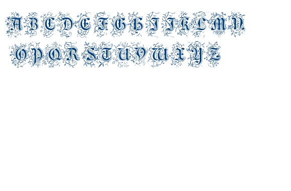 FOLIAR INITIALS font