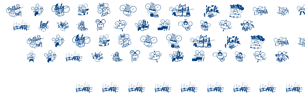 Gigio Italia Bizarre font