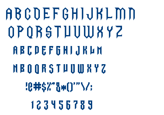 Gargoyles font