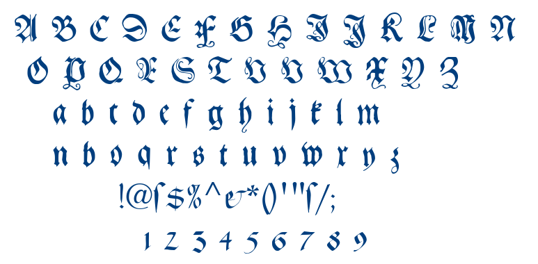 Gebetbuch Fraktur font