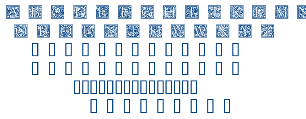 GOUDY INITIALEN font