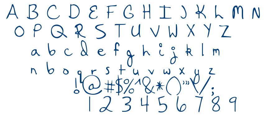 Hanging By a Thread font