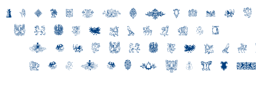 Intellecta Heraldics font