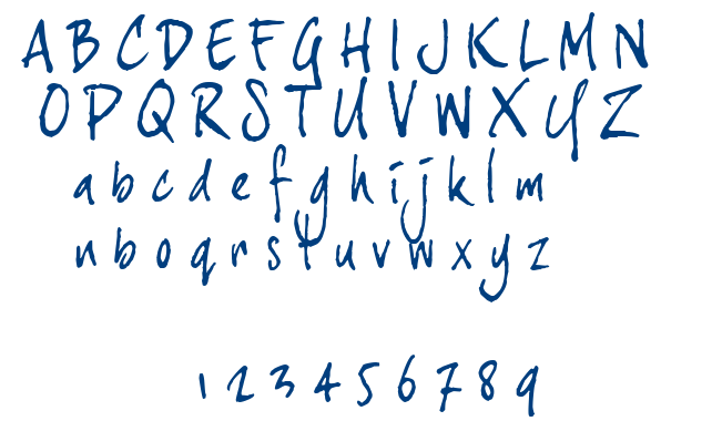 Joe Hand 3 font