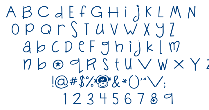 Janda Silly Monkey font