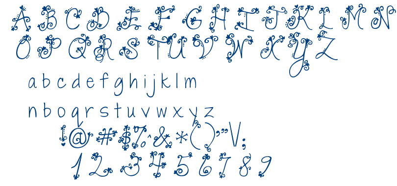 Janda Swirly Twirly font