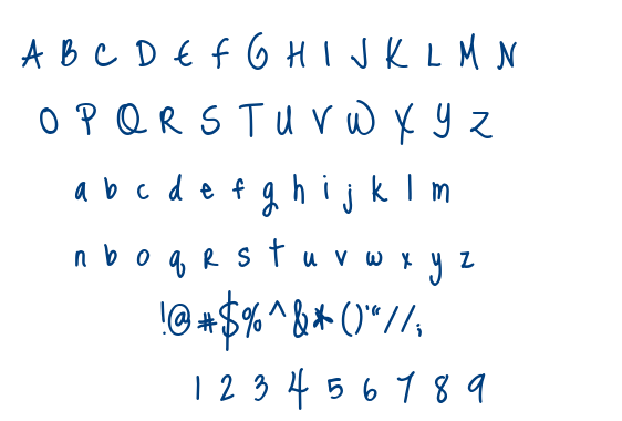 Just Me Again Down Here font