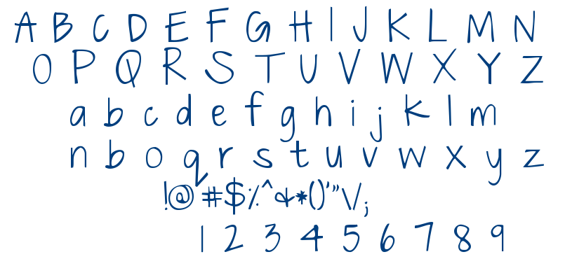 Just The Way You Are font