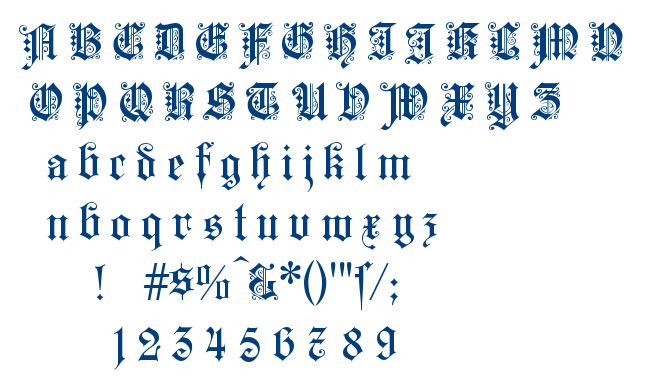 Kaiserzeit Gotisch font
