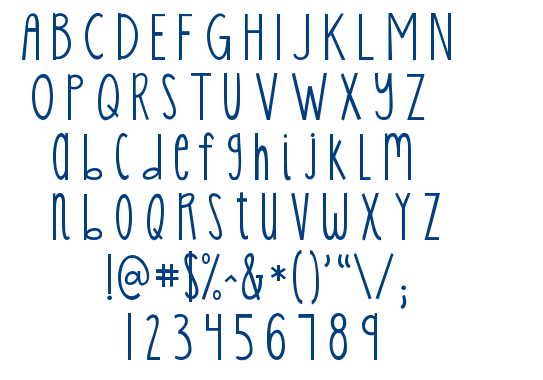 KG Skinny Latte font