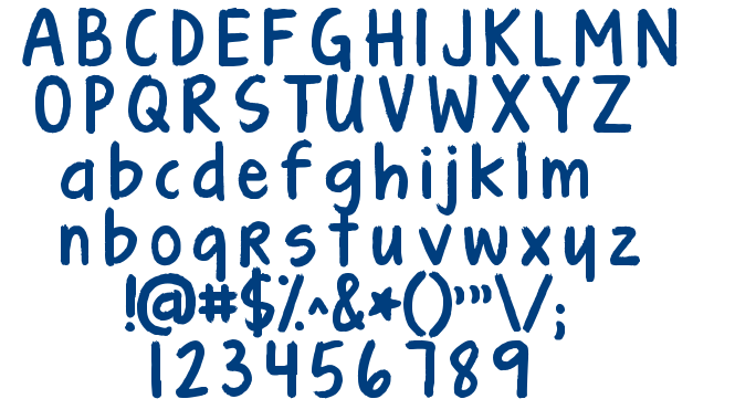 KG Turning Tables font