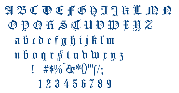 Koenigsberger Gotisch font
