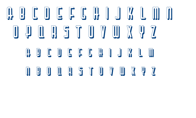 Lettering Deco Shadow font
