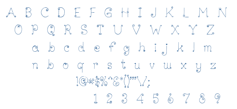 Lickcurl Petite font