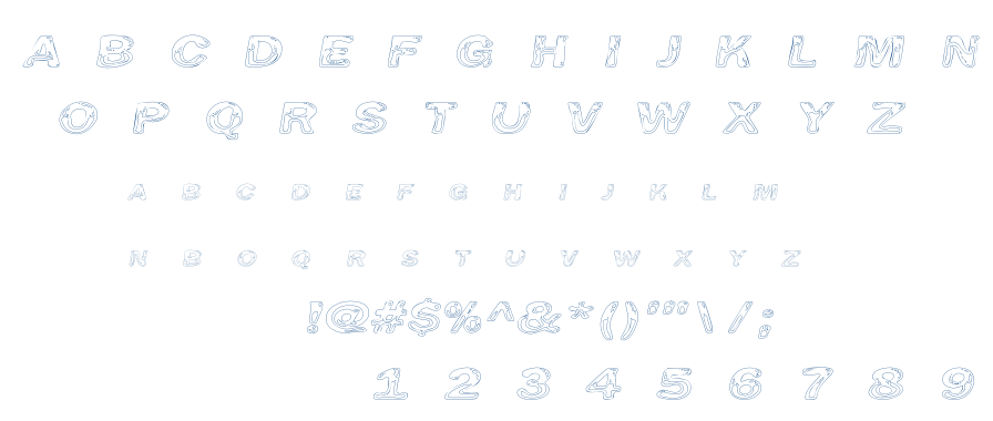 Line Etch font