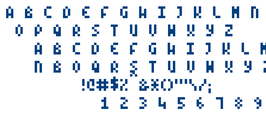 Mode X font