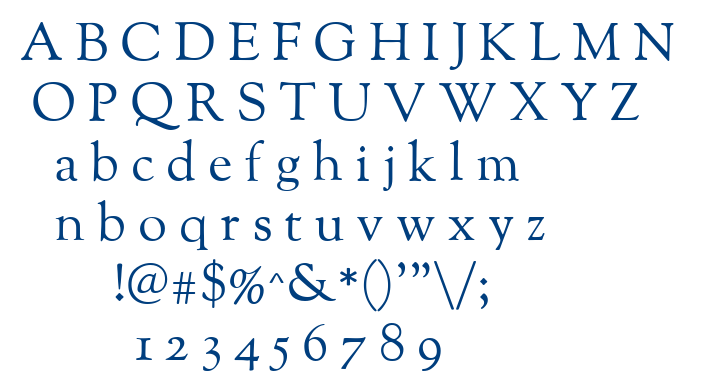 Sorts Mill Goudy font