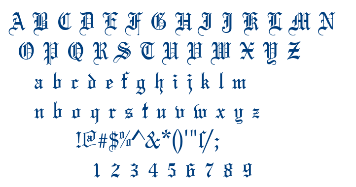 Olde English font