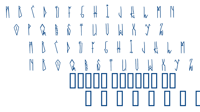 Overhead font