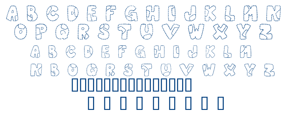 Patchwork Letter font